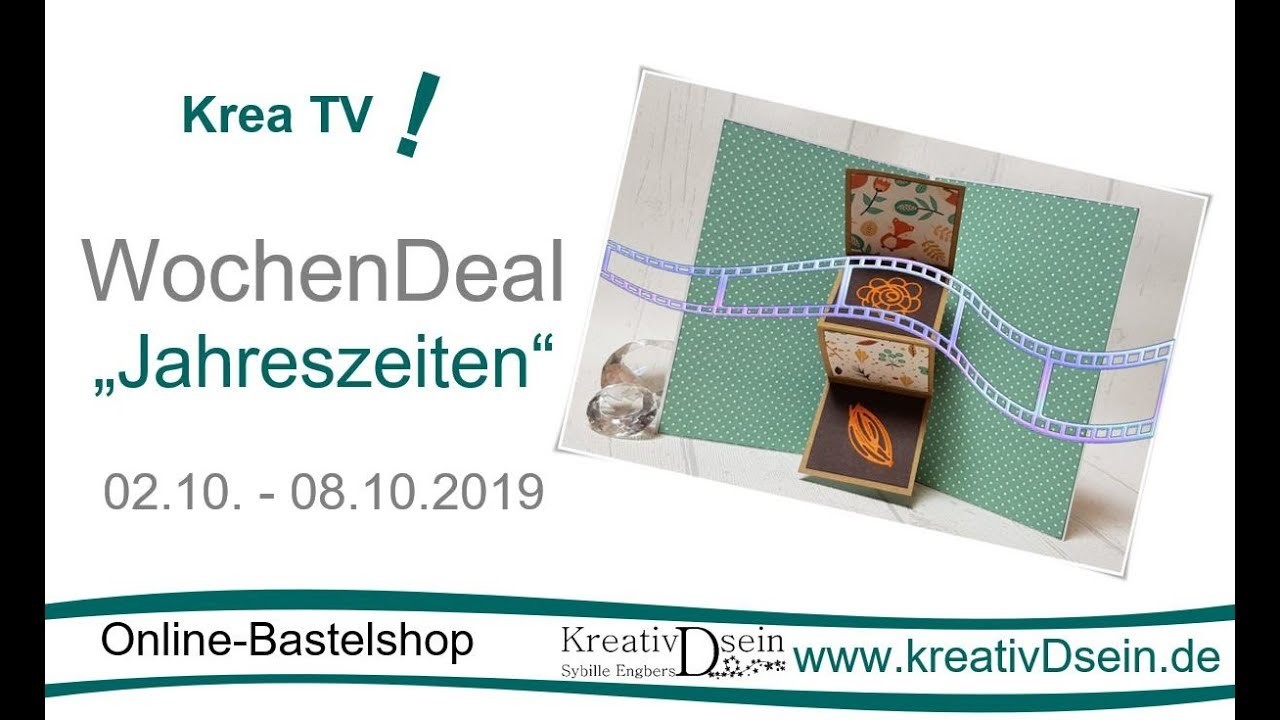 KreaTV! Wochendeal "Jahreszeiten" | DIY: Magic Pop-up Karte | #KreativDsein | Werbung