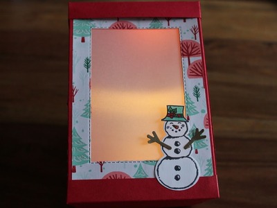 Laterne oder Geschenkbox mit dem Produktpaket Frostige Grüsse von Stampin ` UP!