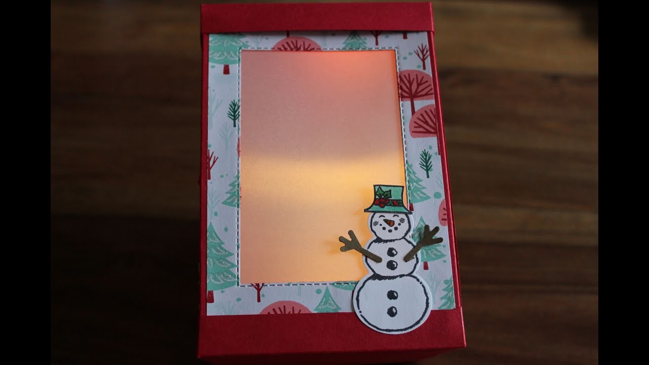 Laterne oder Geschenkbox mit dem Produktpaket Frostige Grüsse von Stampin ` UP!