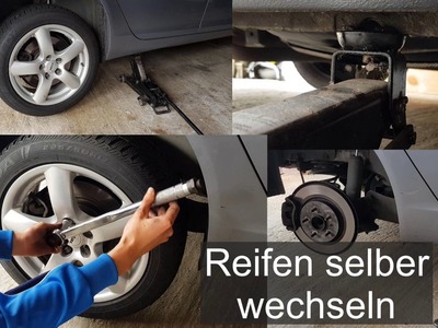 Räder (Reifen) am Auto selber wechseln | How to | DIY | TUTORIAL