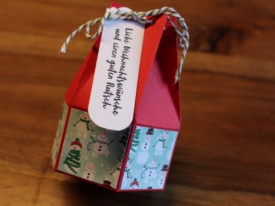 Sechseckige Box zu Weihnachten mit dem Produktpaket Frostige Grüsse von Stampin ` UP!
