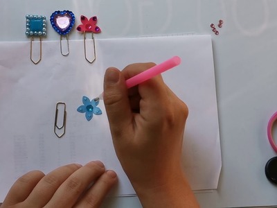 Strass paper clips basteln Anleitung