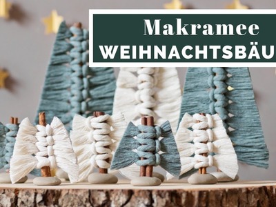 Weihnachtsbäume aus Makramee |  DIY Tutorial | muckout.de
