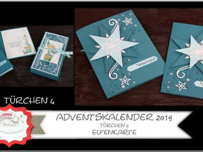 Weihnachtskarte basteln - Stampin´Up! - Elfenkarte - Adventskalender 2019 - Karte basteln