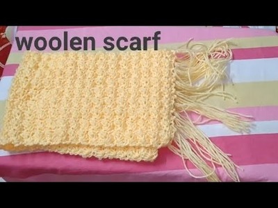 Woolen scarf ????.Ladies scarf.Woolen crochet scarf.Anjana's art & craft