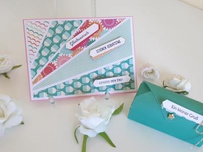 #2 Ideen fürs Envelope Punch Board, Geschenkset, Karte und Box basteln, Karte aus Resten basteln