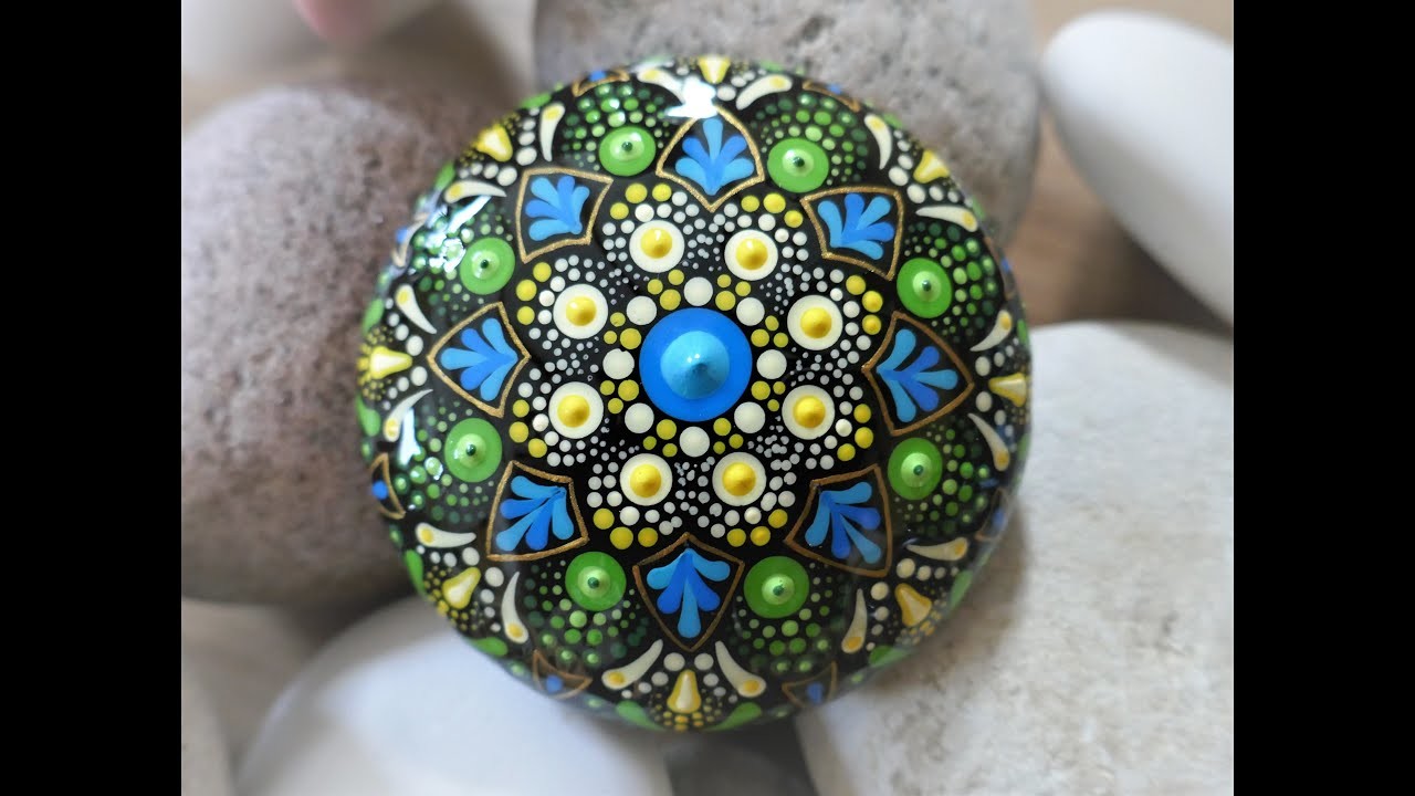 4 SUPER EINFACHE TIPS zum Malen eines Mandala-Steins. Steine bemalen mit MandaLa. rockpainting