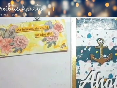 [Bastel-Livestream] Art Journal und Washi Karte