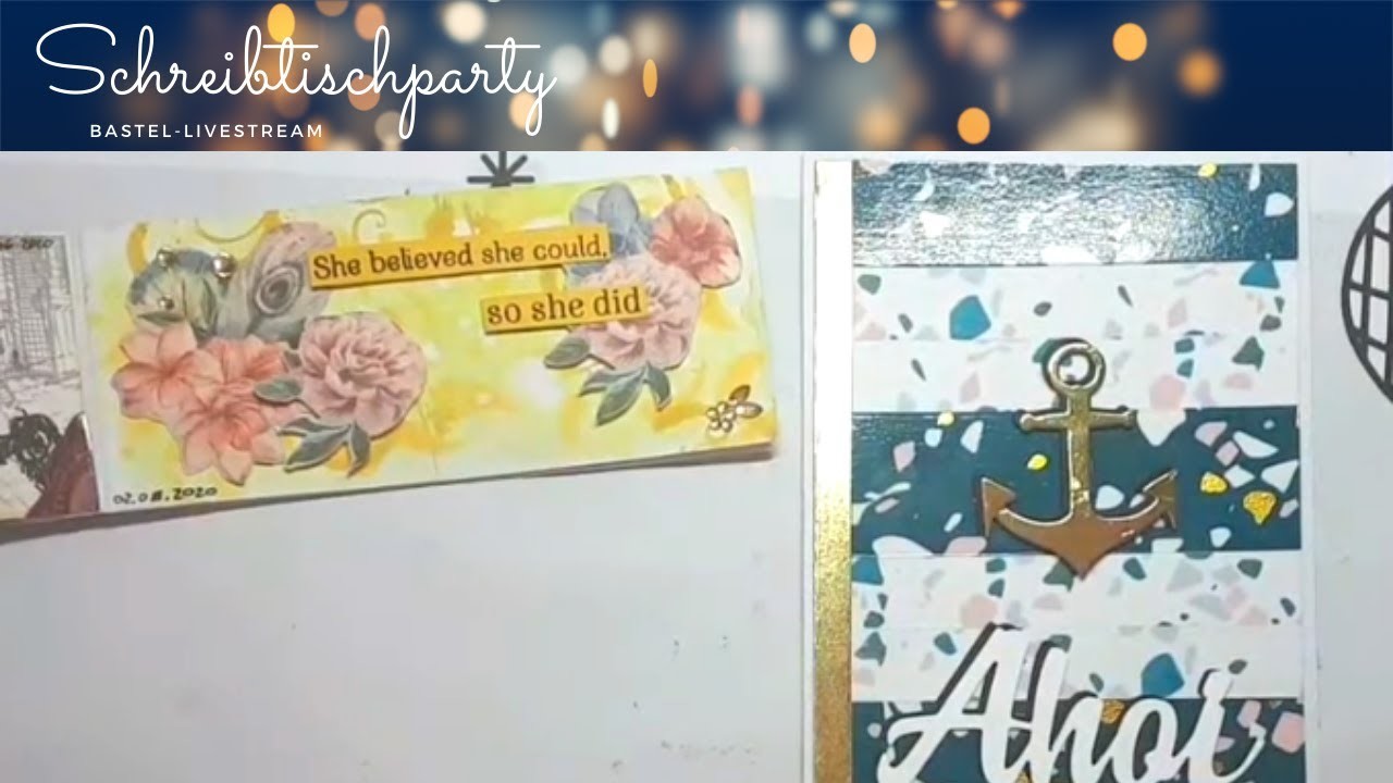 [Bastel-Livestream] Art Journal und Washi Karte