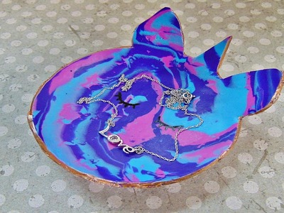 Basteln: Schmuckschale aus Knete selber machen. Dekoschale. DIY