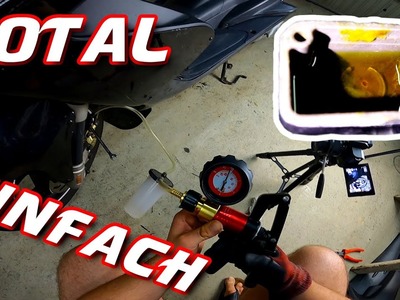 Bremsflüssigkeit wechseln beim Roller | Unterdruckpumpe TUTORIAL