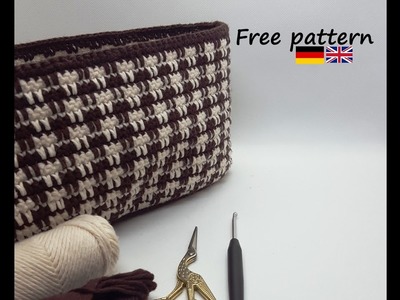 Einfache Tasche häkeln - für Anfänger. simple bag crochet - for beginners