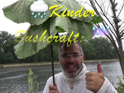 Kinder Bushcraft: Einen Outdooor Regenschirm basteln