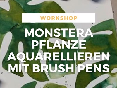 Lettering-Workshop: Aquarellieren mit den Calli.Brush Pens mit Joana Birkel | Blending