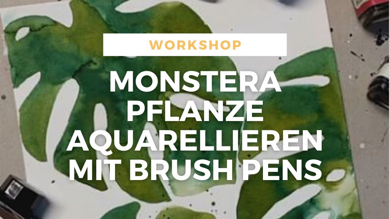 Lettering-Workshop: Aquarellieren mit den Calli.Brush Pens mit Joana Birkel | Blending