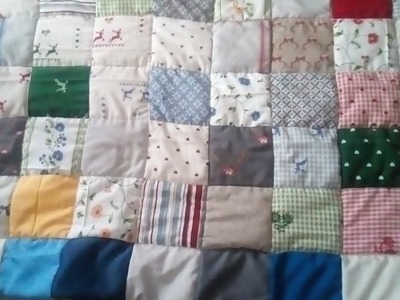 Patchworkdecke nähen , how to sew a patchwork blanket .patchworkdecke aus stoffresten nähen