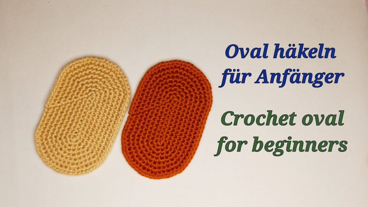 Taschenboden, oval häkeln - oval basis crochet