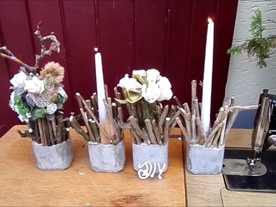 10 DIY-BETON: tolle  Deko leicht & schnell in Upcycling :))