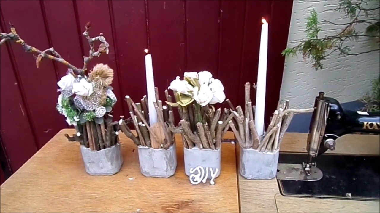 10 DIY-BETON: tolle  Deko leicht & schnell in Upcycling :))