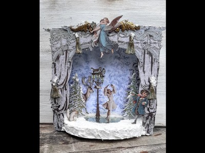 Anleitung Shadow Boxen "WinterWonderland"