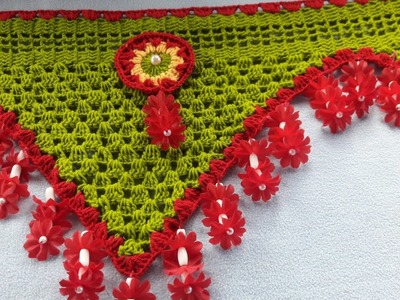 Beautiful and easy toran design#Crochet door hanging toran#सुन्दर तोरन बनाएँ#How to make toran