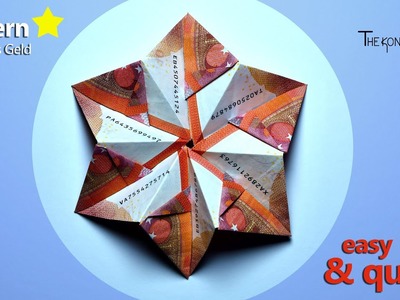 Cooler Weihnachtstern perfekt als Geschenk - Geld falten leicht gemacht