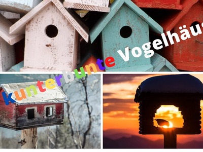 DIY 25 Kunterbunte Vogelhausideen für deinen Garten