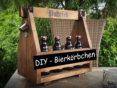DIY Bierkörbchen - Geschenkidee - aus Holz