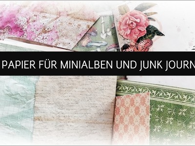 DIY PAPIER FÜR JUNK JOURNAL UND MINIALBEN | COFFEE STAINED PAPER DIY