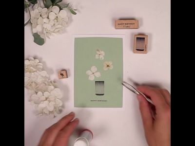 DIY Stamping Tutorial - Geburtstagskarte mit Blüten