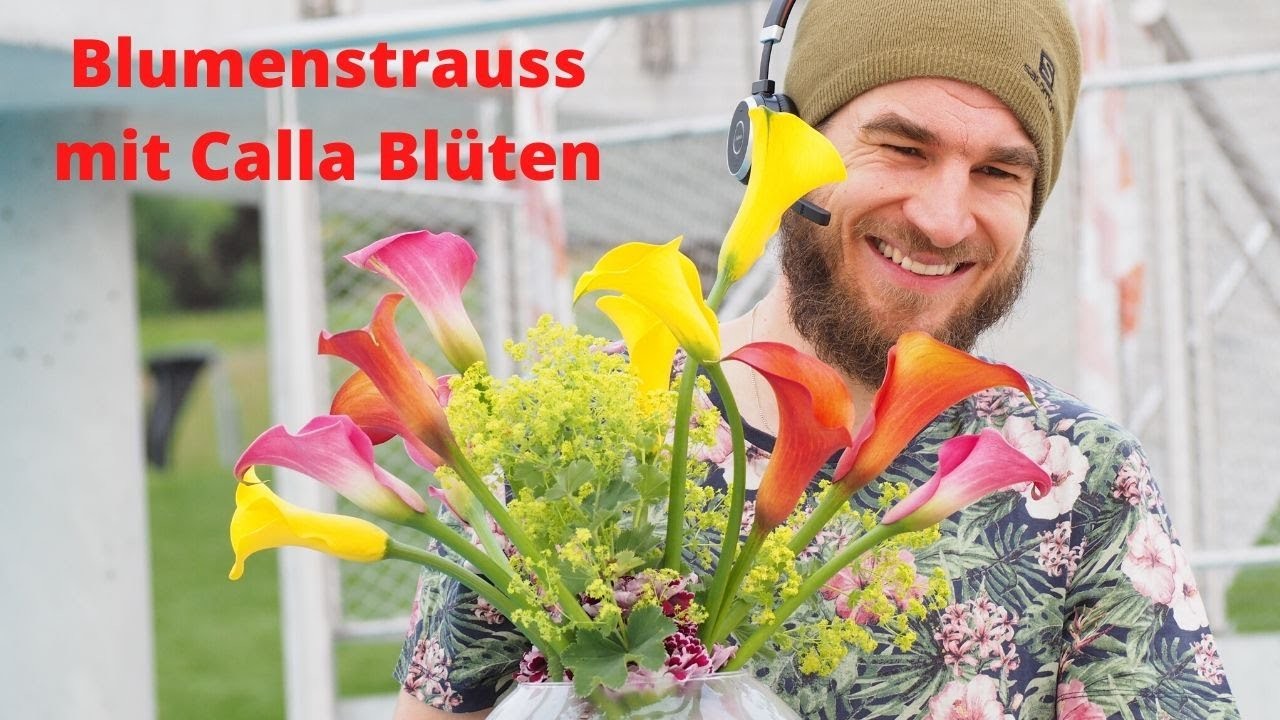 Farb- Explosion BLUMENSTRAUSS SIMPLY CALLA diy STRAUSS - Floristik Anleitung vom Blumenmann