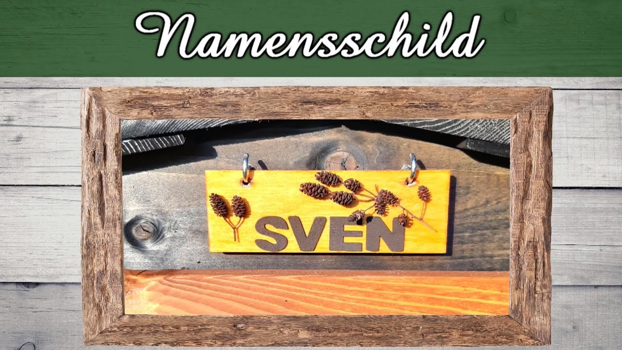 Namenschild selber gestalten | Türschild selbst gestalten | Schild für Briefkasten | DIY