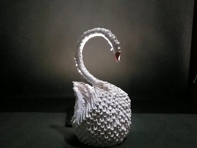 3D origami Swan