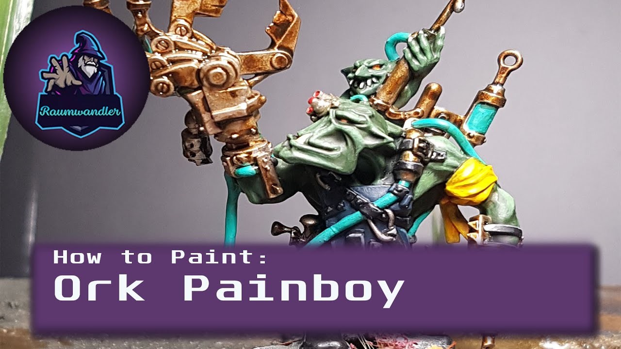 How to paint : Ork Painboy | Warhammer 40 k | Bad Moon Orks | Raumwandler | German Tutorial | Guide