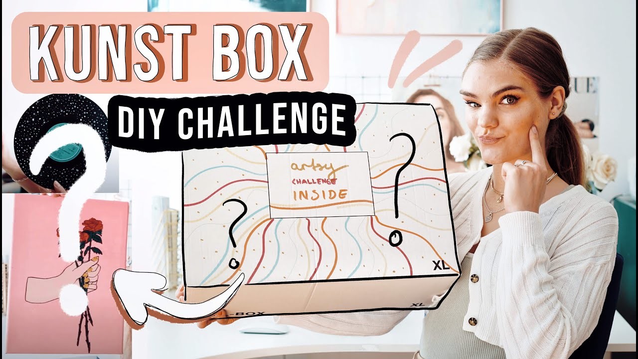 Kunst Tauschpaket Challenge - Was ist in dieser Mystery DIY Box?. I'mJette