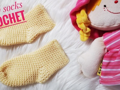 Newborn Baby Socks Crochet, Babysocken Häkeln Für 0-3 Monate