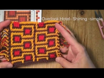 Overlook Hotel - Shining - inspired-  simple.  Mosaikhäkeln mit Tapestrycrochet-Elementen