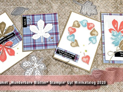 Produktpaket „Wunderbare Blätter“ aus dem Minikatalog 2020 von Stampin’ Up!