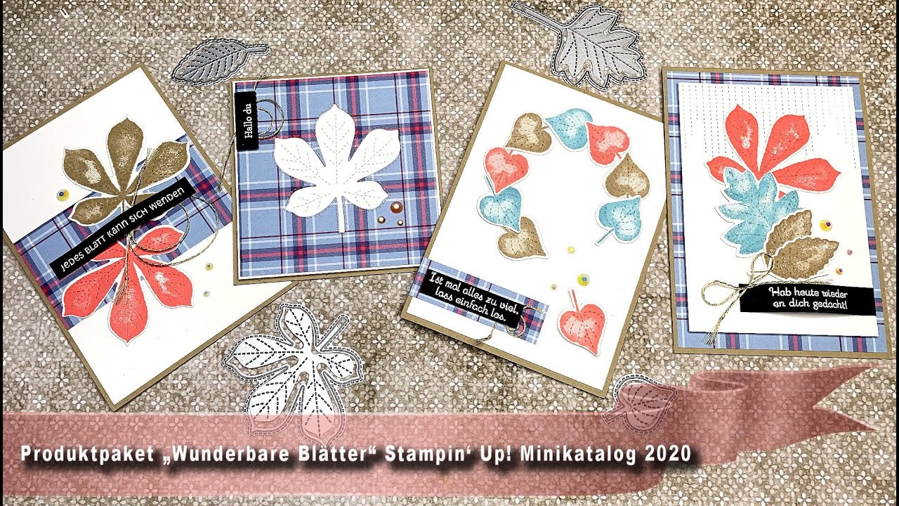Produktpaket „Wunderbare Blätter“ aus dem Minikatalog 2020 von Stampin’ Up!