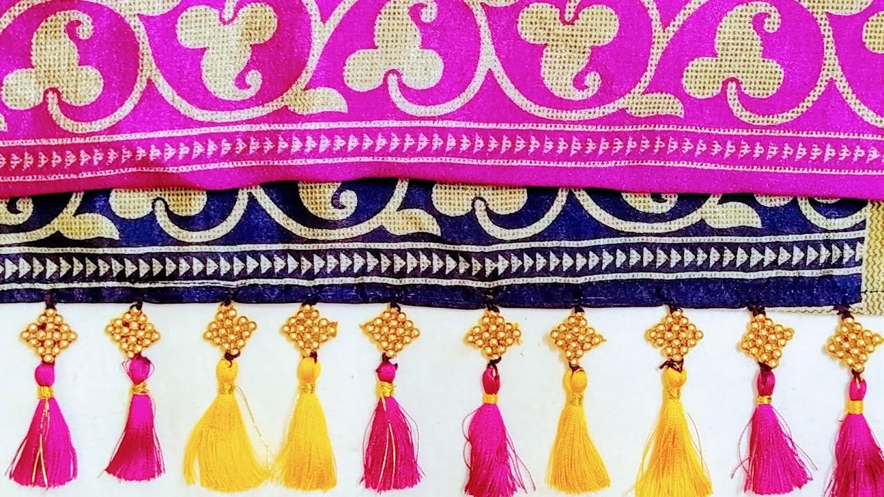 Saree Kuchu #148 !! Simple Saree Kuchu With Beads !! Tassels For Saree !! Smart Art & Crafts !! DIY