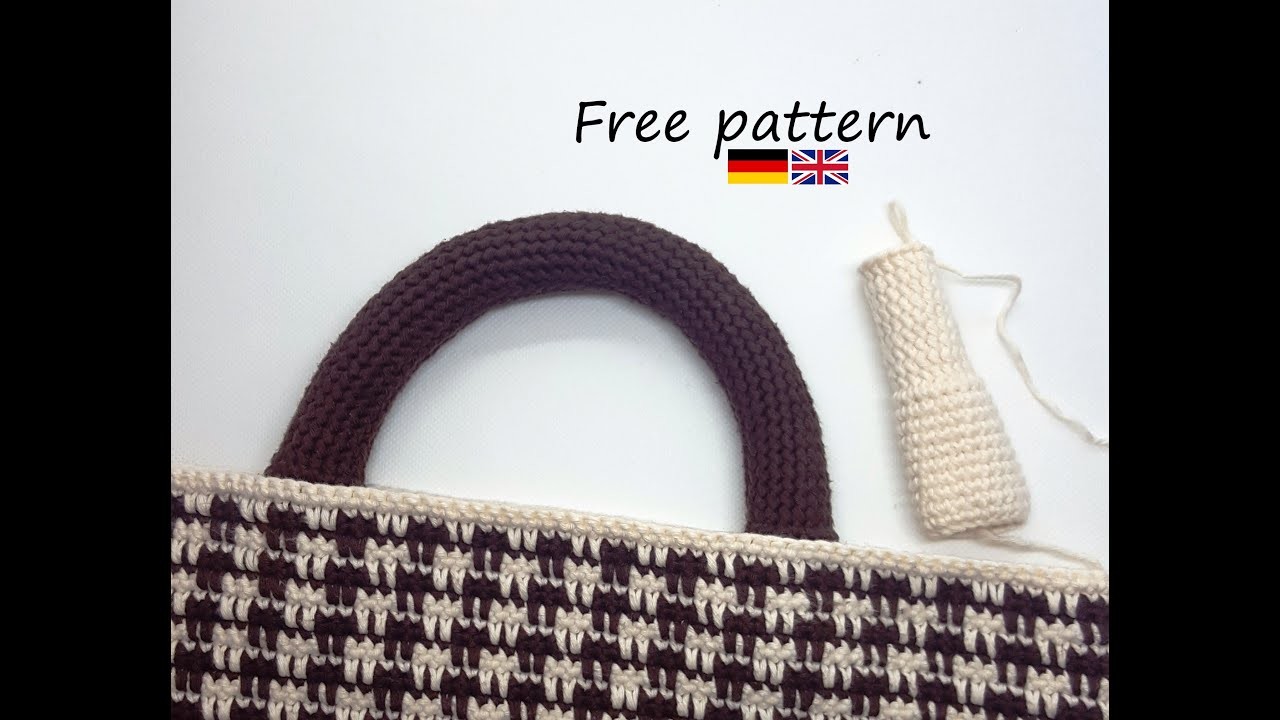 Taschengriff häkeln - how to crochet bag handle