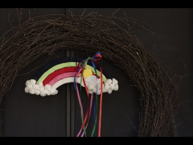 Türhänger Regenbogen - basteln mit Kindern