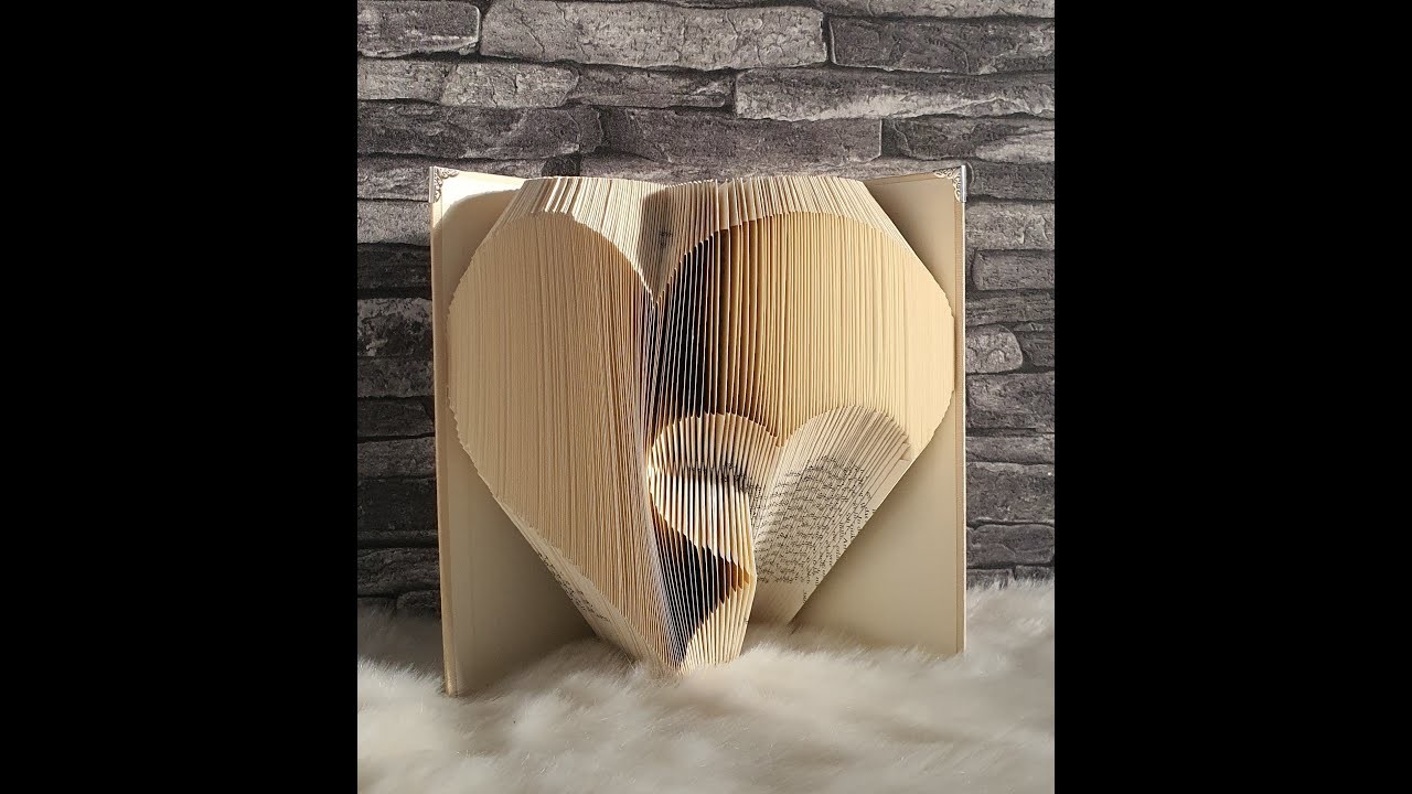 Tutorial Anleitung Buch falten | Book folding | DIY | 45° Faltung | Anfängertauglich