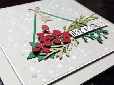 Weihnachtskarte #2 | Gesteck im Schnee | Creative-Depot | Ohrenpost