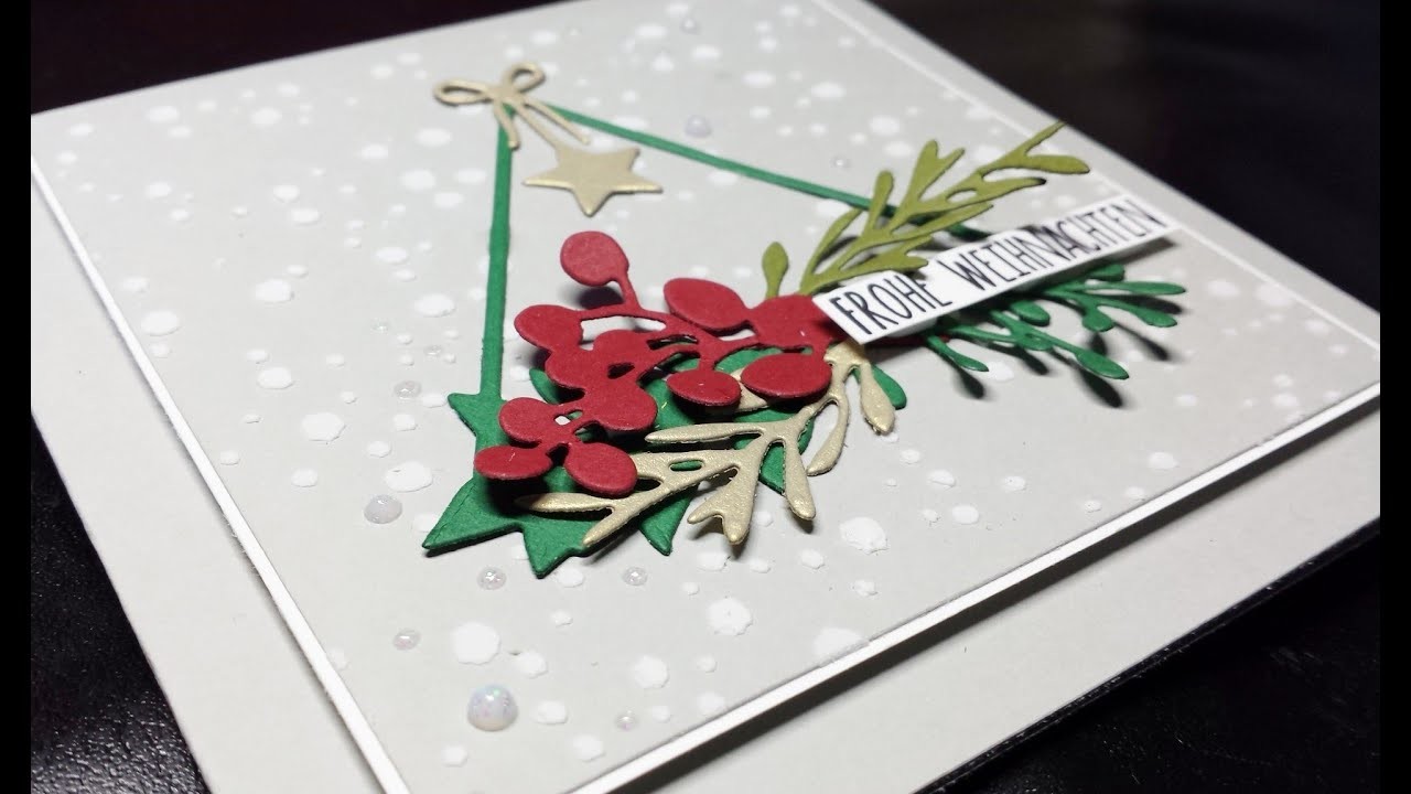 Weihnachtskarte #2 | Gesteck im Schnee | Creative-Depot | Ohrenpost