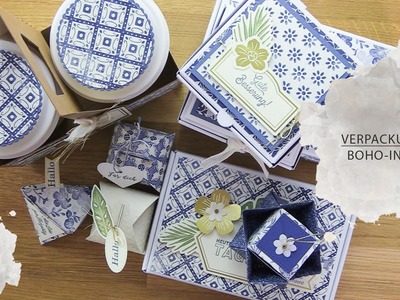 ????Workshop-Box Verpackungen | Boho Indigo ????