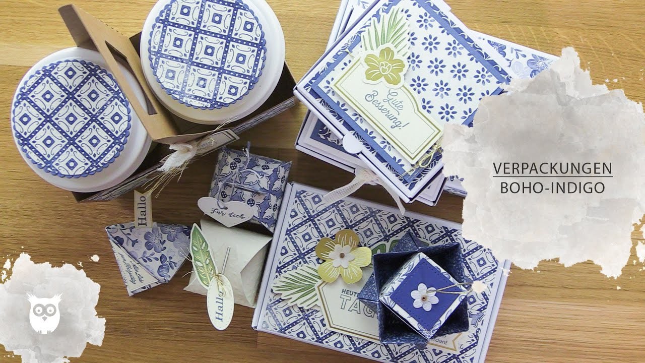 ????Workshop-Box Verpackungen | Boho Indigo ????