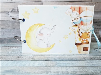 Babyalbum Junge. Anfängertauglich. Designteambeitrag Dalia Bastelshop
