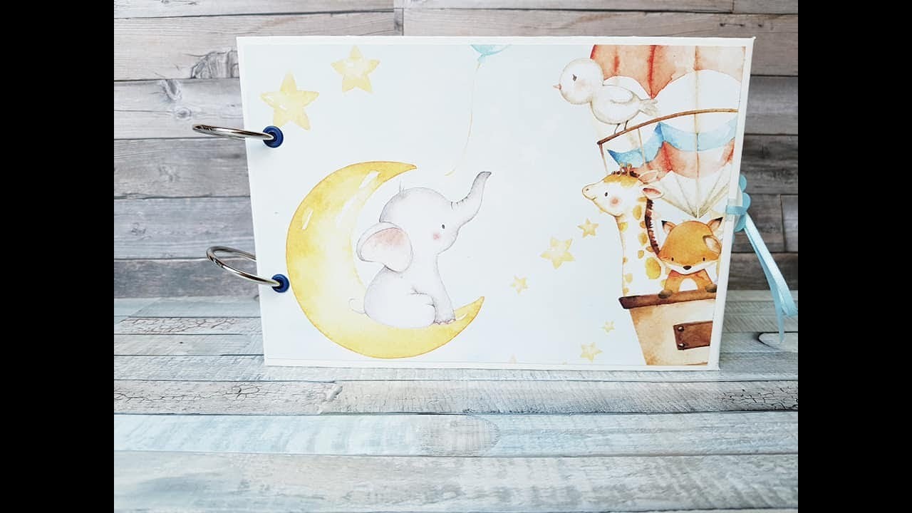 Babyalbum Junge. Anfängertauglich. Designteambeitrag Dalia Bastelshop