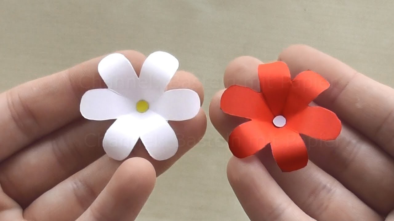Blume basteln mit Papier - Blüte als Deko oder Geschenk selber machen ????